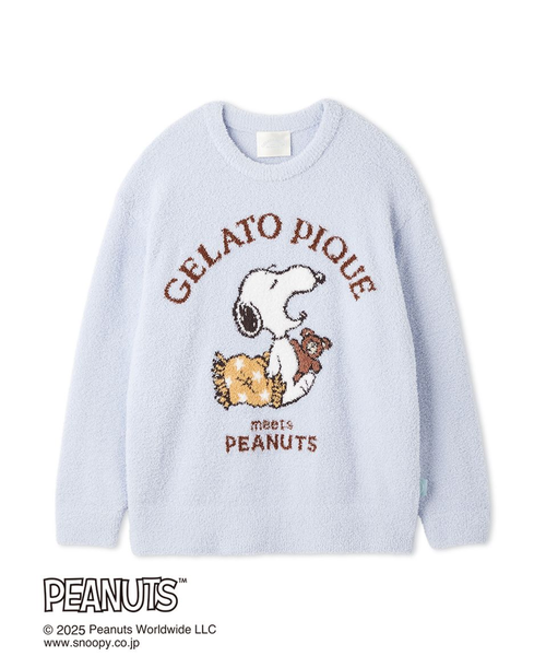 ＊限定1点【PEANUTS】 SNOOPY BEAR ジャガードプルオーバー PEANUTS】オリジナルアート ジャガードプルオーバー｜ジェラートピケの