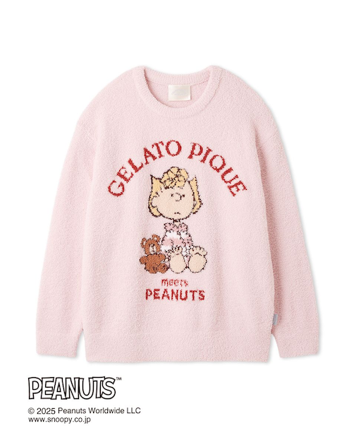 【PEANUTS】オリジナルアート ジャガードプルオーバー