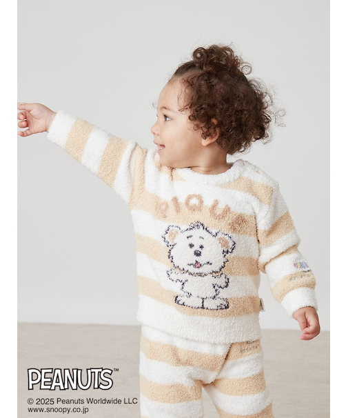 【販路限定カラーあり】【PEANUTS PUPPIES】【BABY】ベビモコプルオーバー