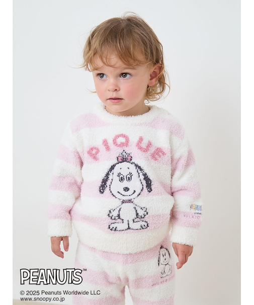 【販路限定カラーあり】【PEANUTS PUPPIES】【BABY】ベビモコプルオーバー