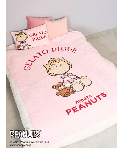 ✴新品✴gelato pique&スヌーピー マルチカバー ホワイト 新品 未使用】ジェラートピケ スヌーピー マルチカバー