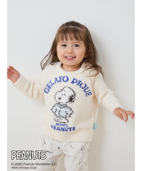 PEANUTS】【BABY】オリジナルアート ジャガードプルオーバー