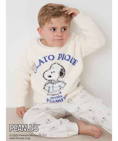 【PEANUTS】【KIDS】オリジナルアート ジャガードプルオーバー