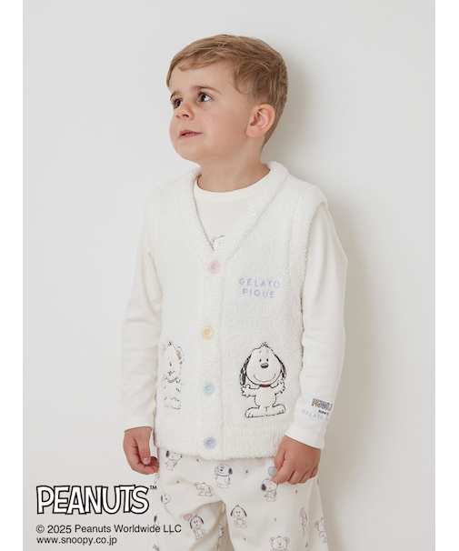【PEANUTS PUPPIES】【KIDS】ベビモコベスト