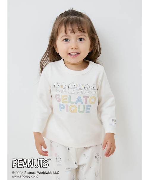 【PEANUTS PUPPIES】【BABY】ワンポイントロンT