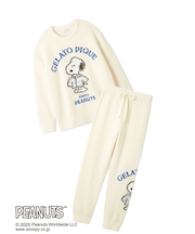 【PEANUTS】【ONLINE限定】オリジナルアート ジャガードプルオーバー&ロングパンツセット