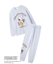 【PEANUTS】【ONLINE限定】オリジナルアート ジャガードプルオーバー＆ロングパンツセット