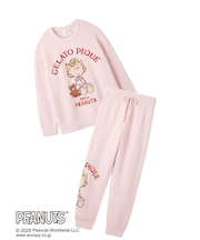 【PEANUTS】【ONLINE限定】オリジナルアート ジャガードプルオーバー＆ロングパンツセット