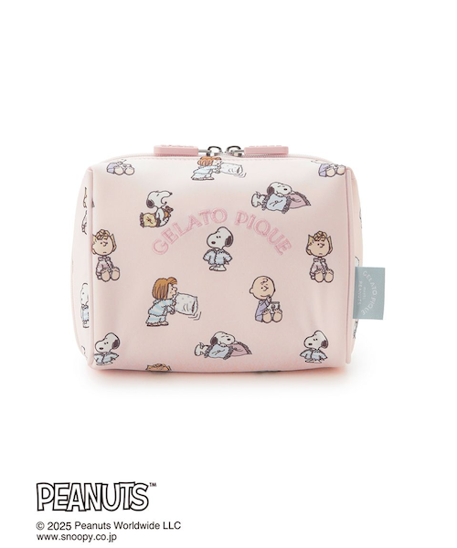 PEANUTS】オリジナルアート 総柄ポーチ｜ジェラートピケの通販｜&mall