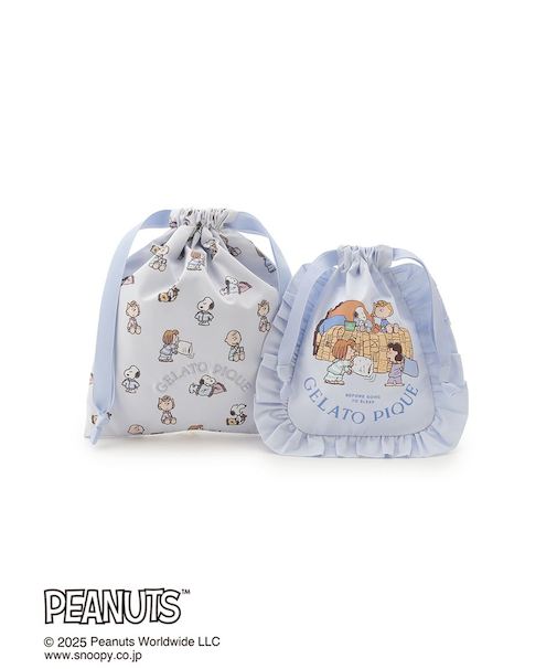 【PEANUTS】オリジナルアート 巾着2点セット