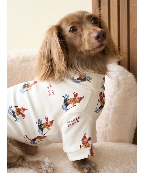 HOLIDAY】【CAT&DOG】スキーベア柄カットソー｜ジェラートピケの通販