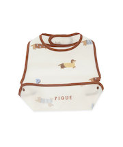 【BABY】ダックスフンド柄お食事スタイ