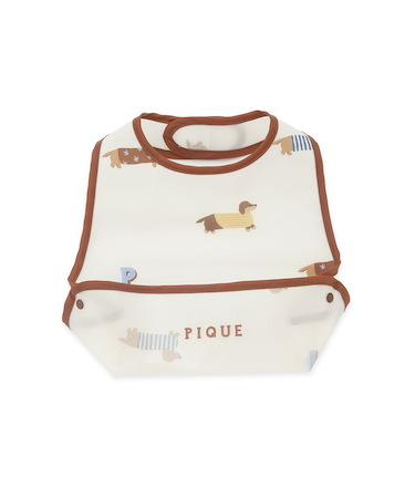 【BABY】ダックスフンド柄お食事スタイ