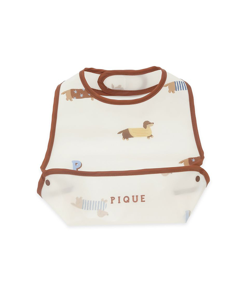 【BABY】ダックスフンド柄お食事スタイ