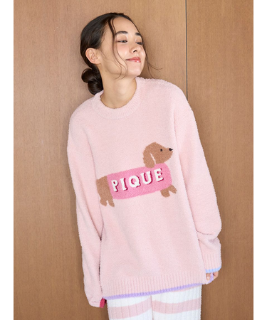 ベビモコダックスフンドジャガードプルオーバー