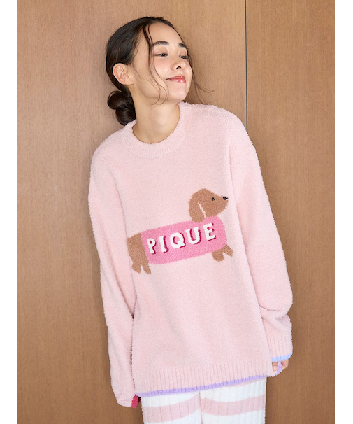 ベビモコダックスフンドジャガードプルオーバー