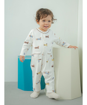 【BABY】ダックスフンド柄ロンパース