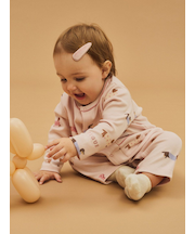 【BABY】ダックスフンド柄ロンパース