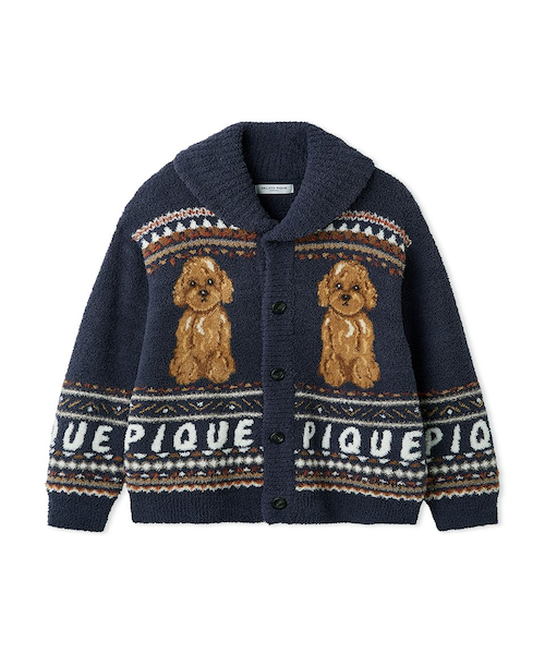 【HOMME】 パウダーノルディック DOGジャガードカウチン L 新品タグ付 HOMME】 パウダーノルディック DOGジャガードカウチン（ルームウェア