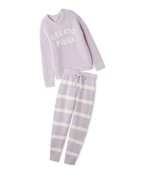 パウダーロゴジャガードプルオーバー＆ロングパンツセット