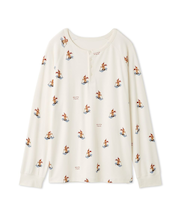 【HOLIDAY】【HOMME】スキーベア柄ロンT