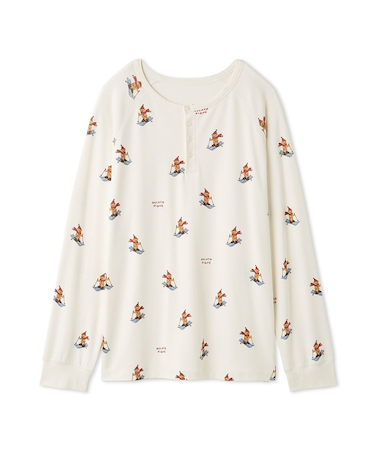 【HOLIDAY】【HOMME】スキーベア柄ロンT