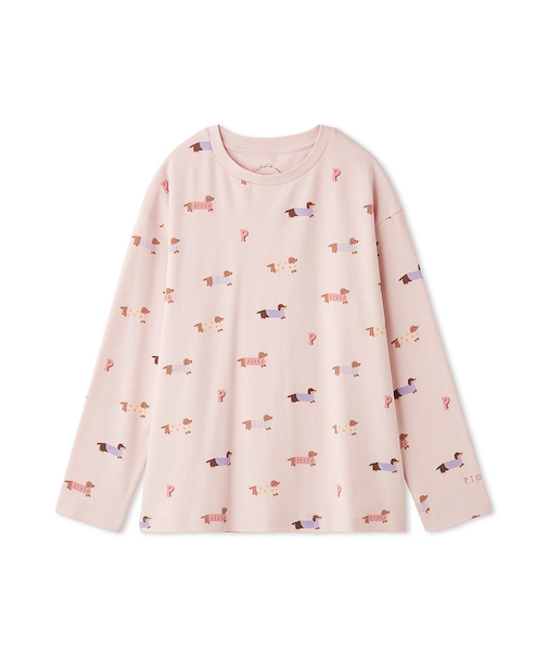 ダックスフンド柄ロンＴ