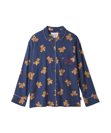 【HOLIDAY】ベア柄ネルシャツ