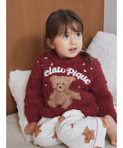 【HOLIDAY】【BABY】ジェラートスノーベアジャガードプルオーバー