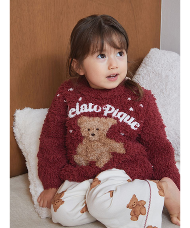 【HOLIDAY】【BABY】ジェラートスノーベアジャガードプルオーバー