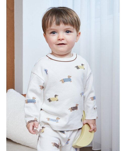 BABY】ダックスフンド柄ロンT｜ジェラートピケの通販｜&mall（アンド