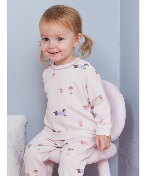 【BABY】ダックスフンド柄ロンT