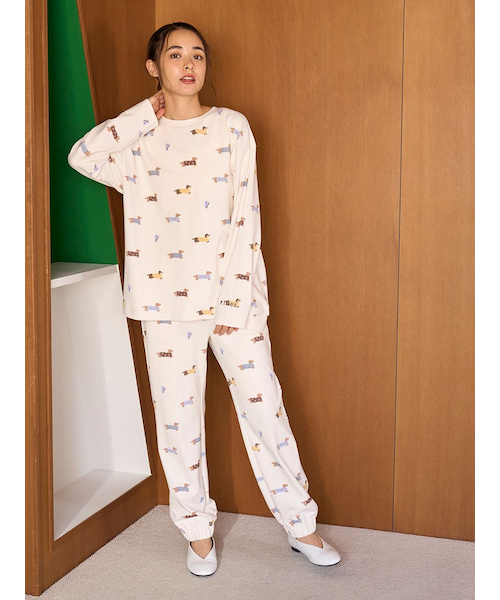 ダックスフンド柄ロングパンツ｜ジェラートピケの通販｜&mall（アンド