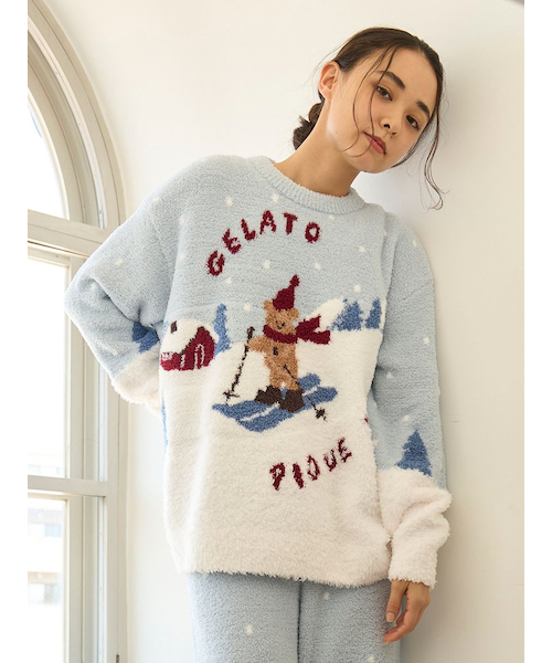 HOLIDAY】スキーベアジャガードプルオーバー｜ジェラートピケの通販