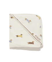 【BABY】ダックスフンド柄ブランケット