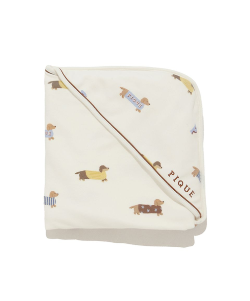 【BABY】ダックスフンド柄ブランケット