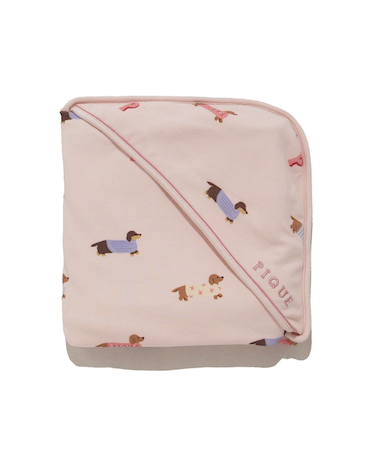 【BABY】ダックスフンド柄ブランケット