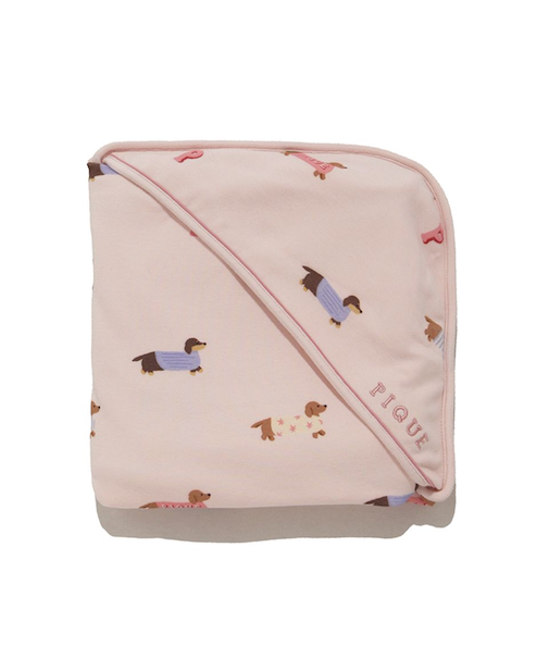 【BABY】ダックスフンド柄ブランケット