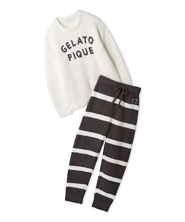 【HOMME】パウダーロゴジャガードプルオーバー&ロングパンツセット