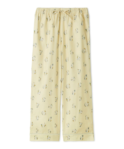 【HOMME】スターロゴ総柄プリントロングパンツ