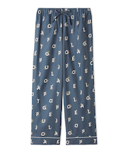 【HOMME】スターロゴ総柄プリントロングパンツ