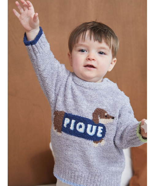 【BABY】ベビモコダックスフンドジャガードプルオーバー