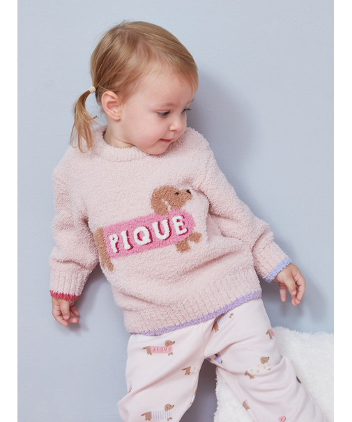 【BABY】ベビモコダックスフンドジャガードプルオーバー