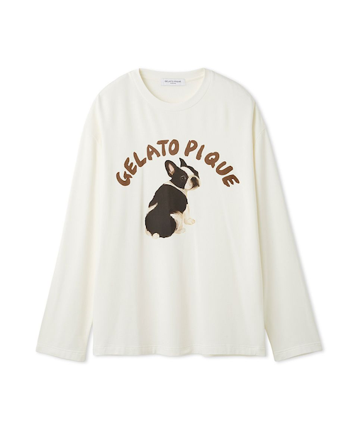 【HOMME】 DOGワンポイントプリントロンT