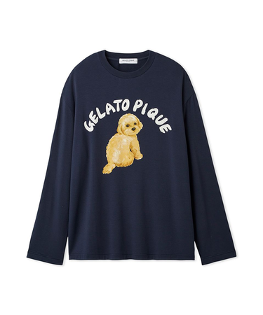 【HOMME】 DOGワンポイントプリントロンT