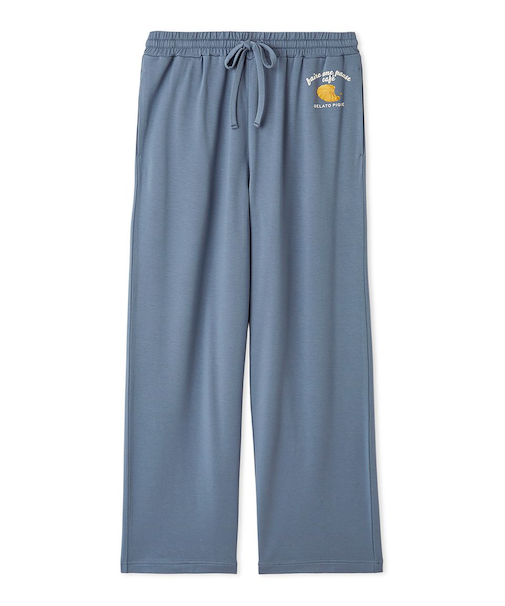 【HOMME】クッキーワンポイントプリントロングパンツ