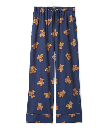 【HOLIDAY】ベア柄ネルロングパンツ