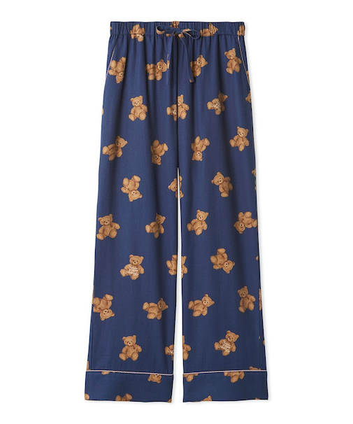 【HOLIDAY】ベア柄ネルロングパンツ