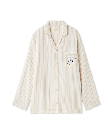 先染めストライプシャツ