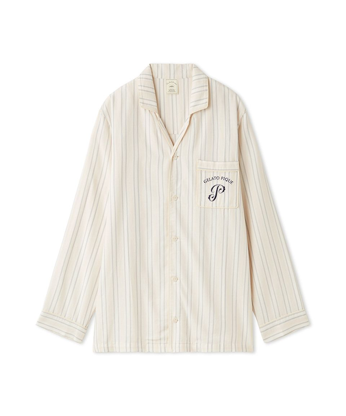 先染めストライプシャツ